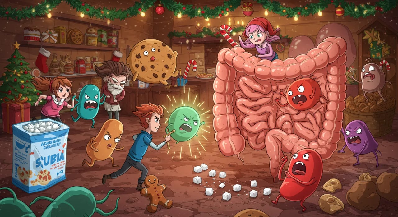 Schon Zwei Tage Zucker: Wie Zuckerreiche Ernährung Deinen Darm Sofort aus dem Gleichgewicht Bringt Cover