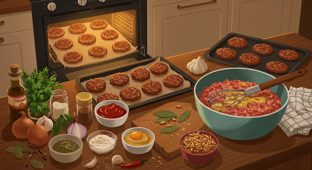 Frikadellen, wie du sie noch nie gebacken hast: Mein Familienrezept für saftige Ofen-Frikadellen Cover